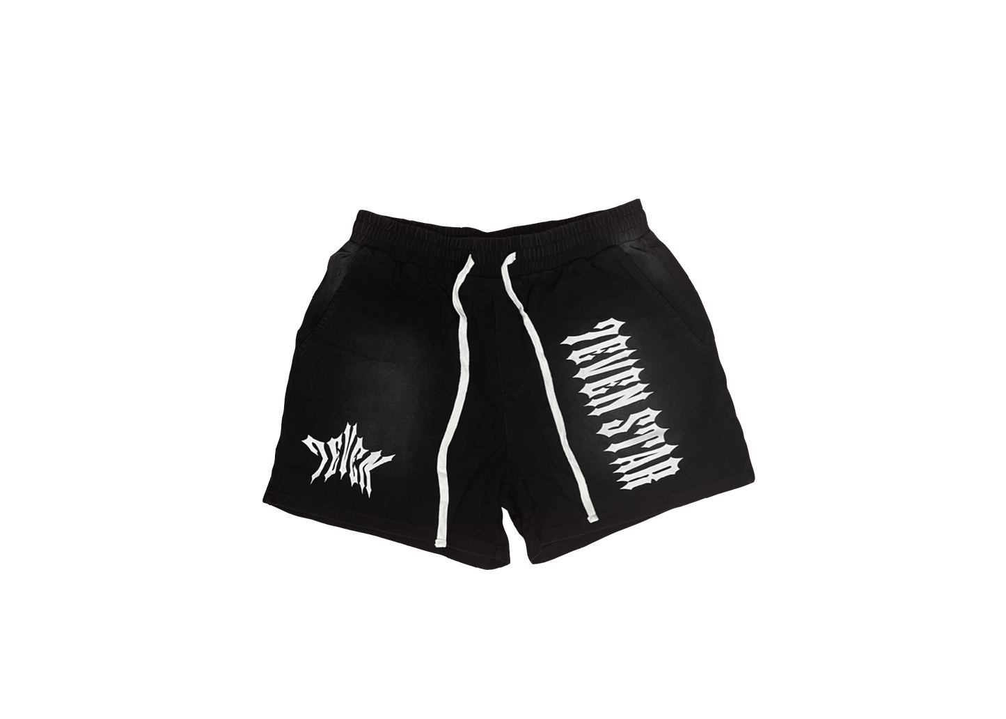 Washed Short Shorts-Black
